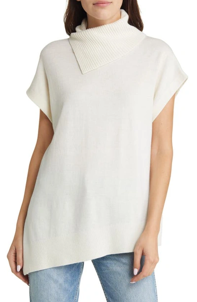 Allsaints Whitby York Wool & Cashmere Sleeveless Sweater In Chalk White
