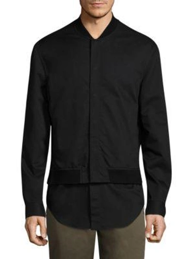 3.1 Phillip Lim / フィリップ リム Cotton Bomber Jacket In Black
