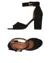 Via Roma 15 Sandals In Black
