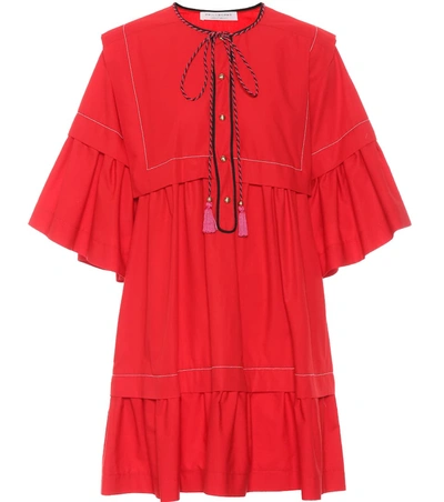 Philosophy Di Lorenzo Serafini Cotton Shirt Dress In Red
