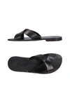 Álvaro González Sandals In Black