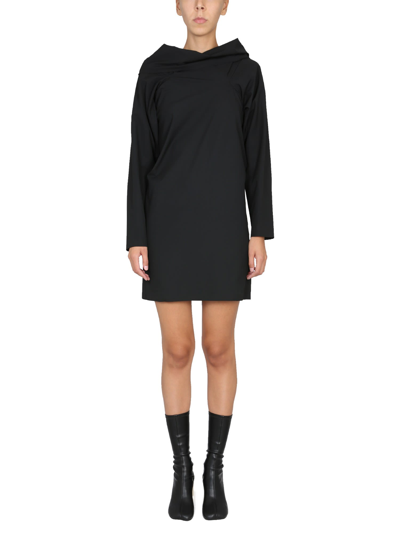 Mm6 Maison Margiela Short Dress With Bare Shoulders In Black