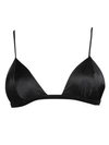 Fleur Du Mal Stretch Triangle Bra In Black