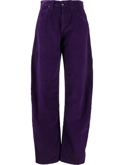 Darkpark Audrey Trousers Violet Corduroy In Purple