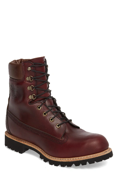 Timberland 8" Premium Waterproof Hiking Boot, Wine In Burgundy Chromexel Horween