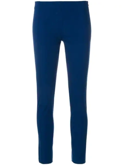 Joseph Lenny Front-seam Skinny Ankle Pants In Blue