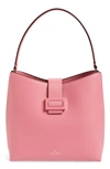 Kate Spade Carlyle Street - Marea Leather Hobo - Pink In Pink Sunset