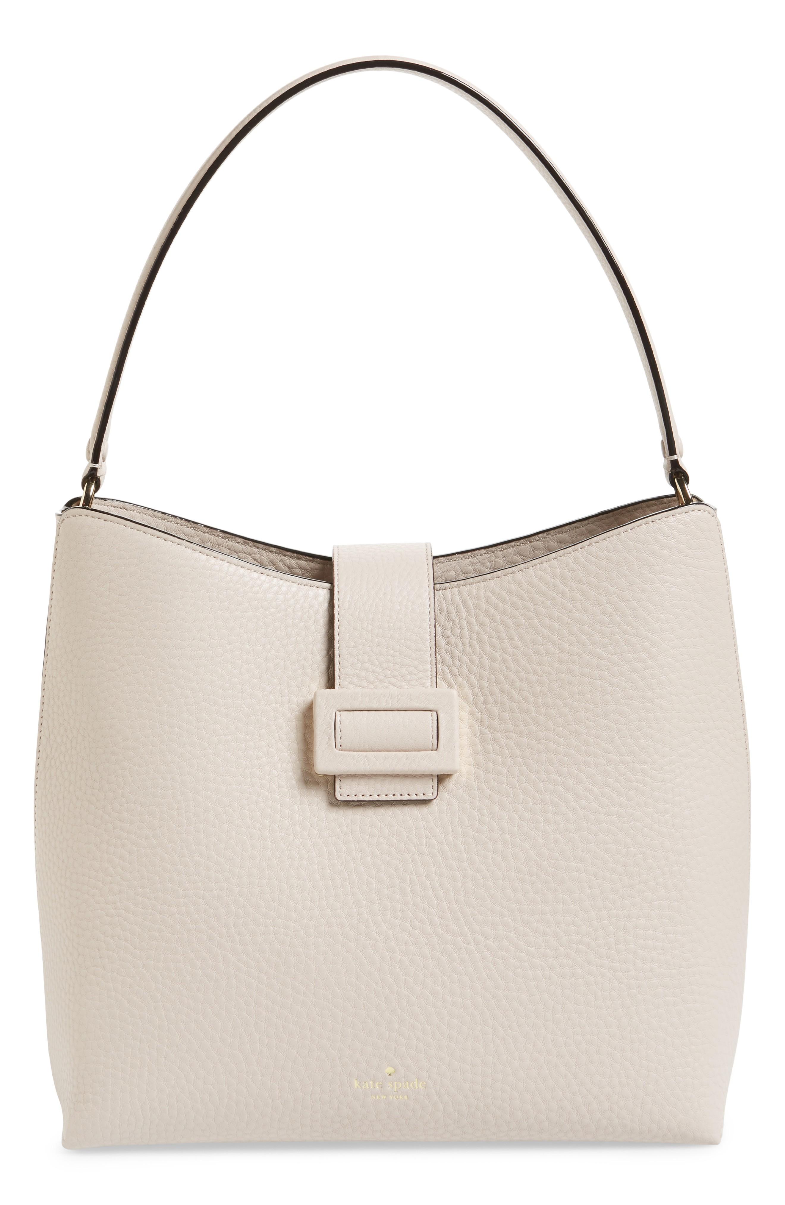 Kate Spade Carlyle Street - Marea Leather Hobo - White In Warm ...