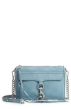 Rebecca Minkoff Mini Mac Convertible Crossbody Bag - Blue In Dusty Blue