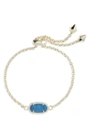 Kendra Scott Elaina Bracelet In Cobalt Drusy/ Gold