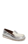 Ariat Cruiser Slip-on Loafer In Silver Stream Calf Hair/ Suede