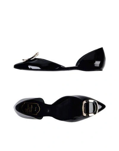 Roger Vivier Ballet Flats In Black