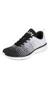 Apl Athletic Propulsion Labs Techloom Pro Gradient Sneakers In Black/heather Gray