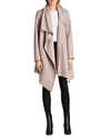 Allsaints City Monument Coat In Smoke Pink