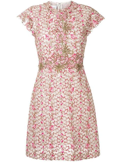 Giambattista Valli Floral Embroidery Dress