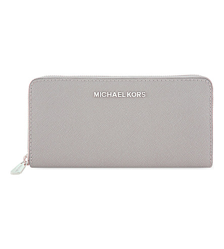 michael michael kors continental wallet grey