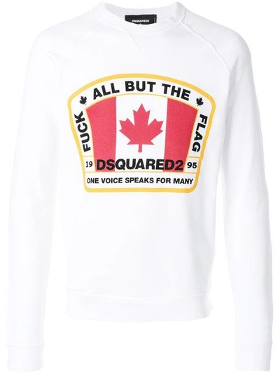 Dsquared2 Canadian Flag Patch Sweatshirt