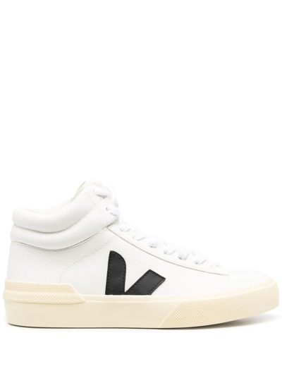 Veja White Minotaur Leather High-top Sneakers In Multi