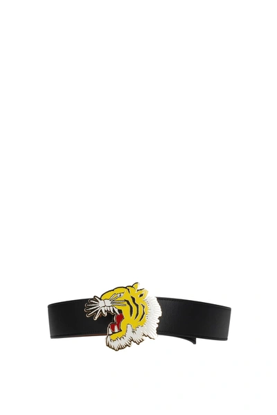 Kenzo Regular Belts Leather Brown In Multi