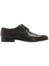 Dolce & Gabbana Lace-up Leather Derby Shoes In Nero