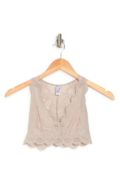 Wishlist Pretty Lace Bralette In Champagne