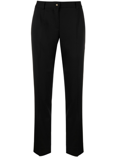 Dolce & Gabbana Straight Leg Trousers In Black