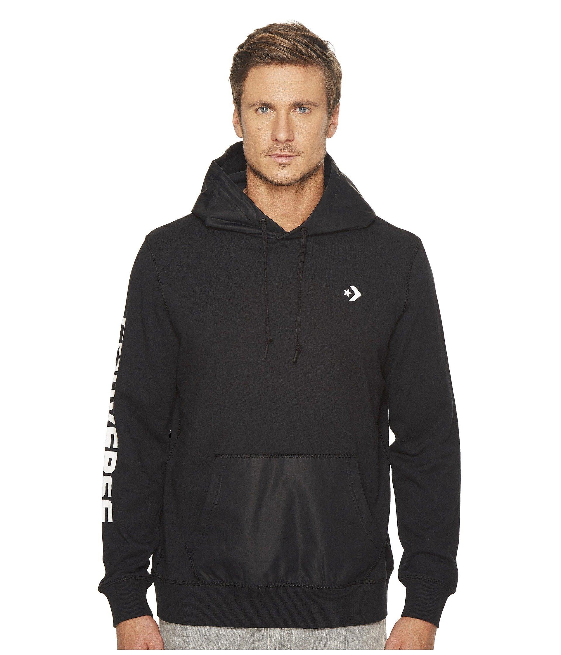 converse black hoodie