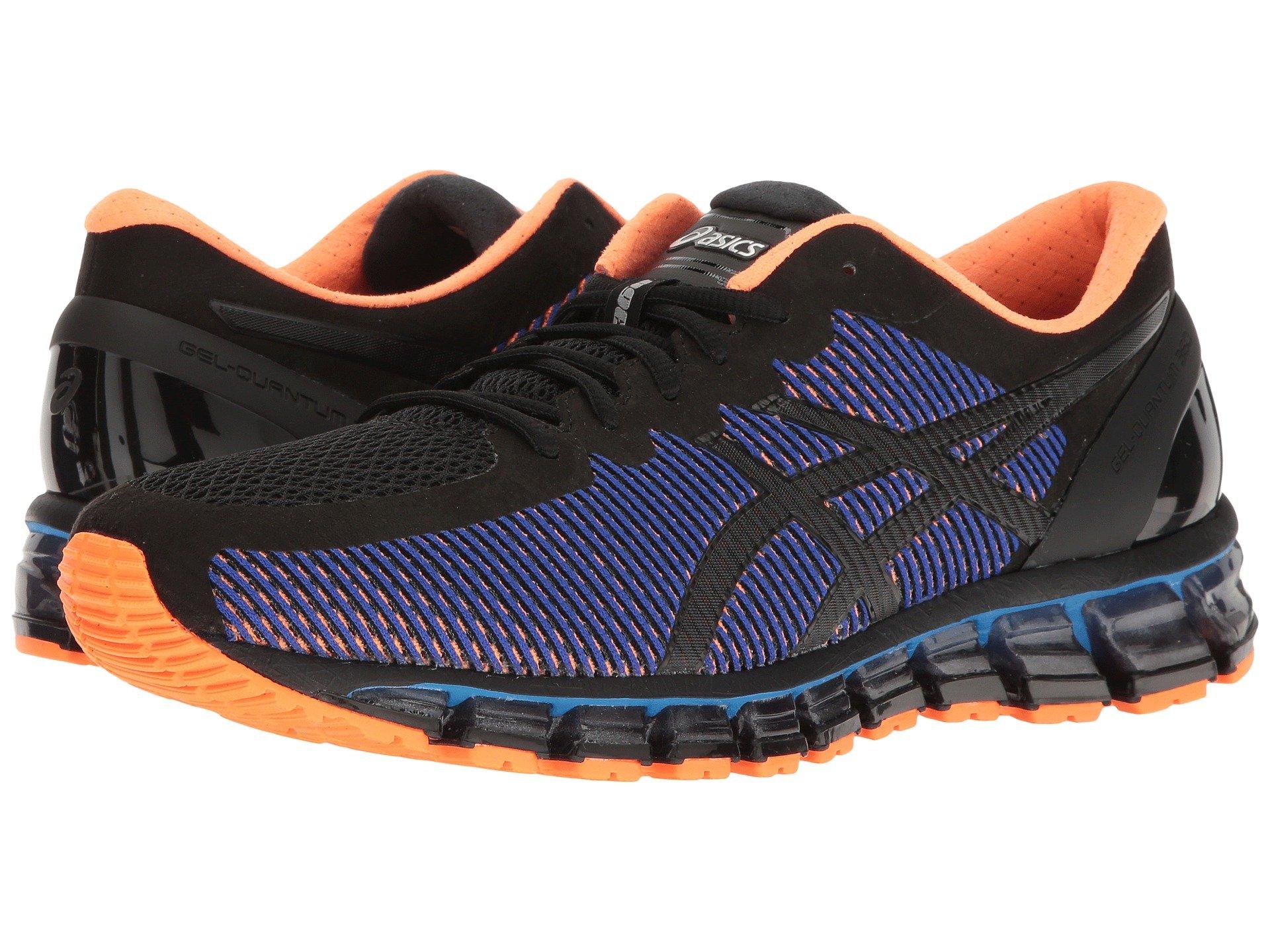 black and orange asics