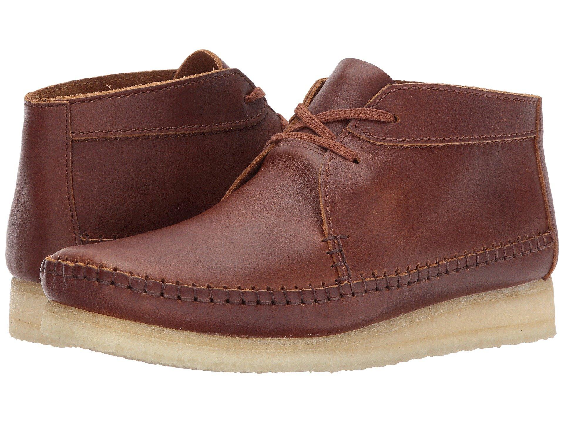 Clarks Weaver Boot In Tan Leather 