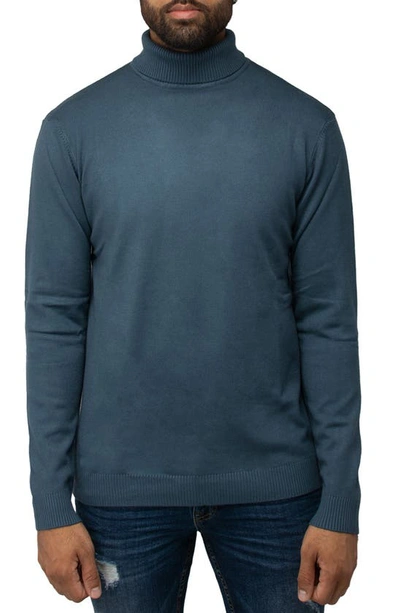 X-ray Turtleneck Pullover Sweater In Teal