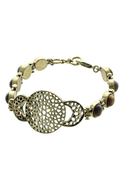 Olivia Welles Over The Moon Bracelet In Gold