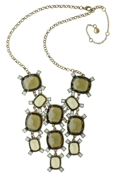 Olivia Welles Hannah Bib Necklace In Gold / Multi