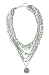 Olivia Welles Lindsay Layered Necklace In Silver