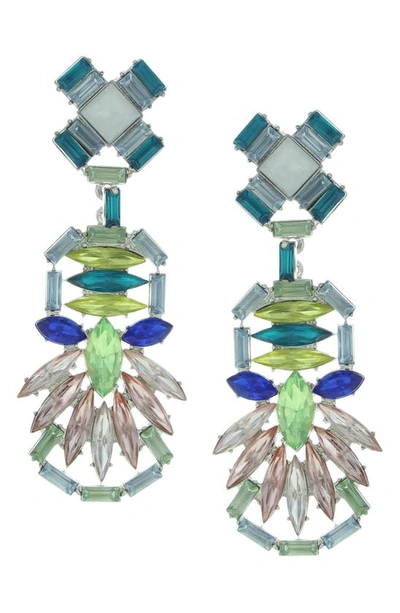 Olivia Welles Rainbow Drop Earrings In Gold / Multi