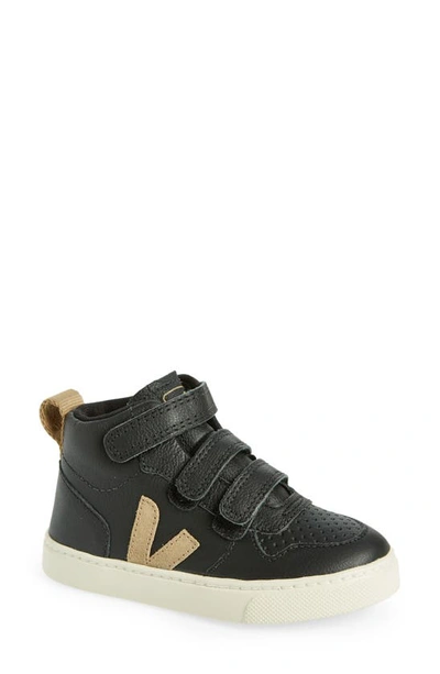 Veja Kids' Small V-10 Sneaker In Black