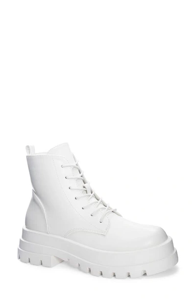 Dirty Laundry Vedder Lug Sole Boot In White