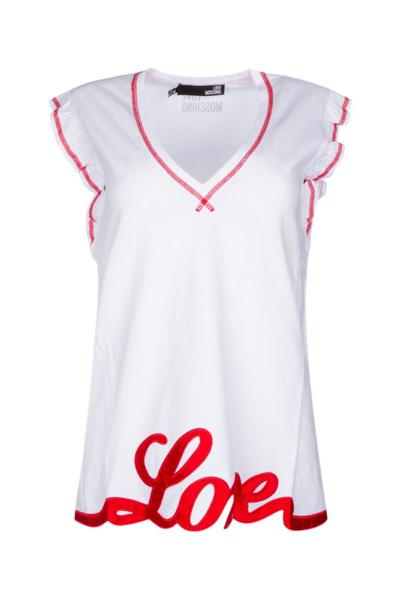 Love Moschino Logo Embroidered T In A00