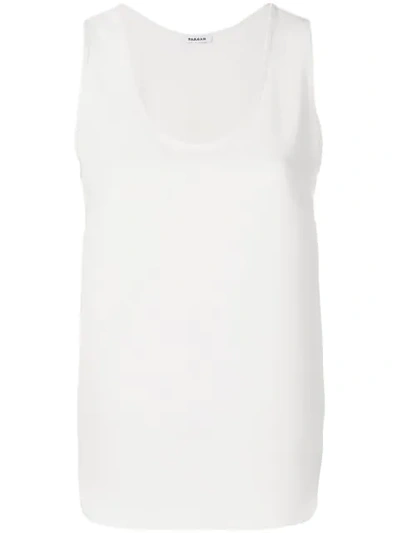 P.a.r.o.s.h Sleeveless Shift Tank Top In Neutrals