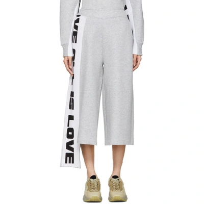 Stella Mccartney Cropped Flared Trousers In 1500 Grey M