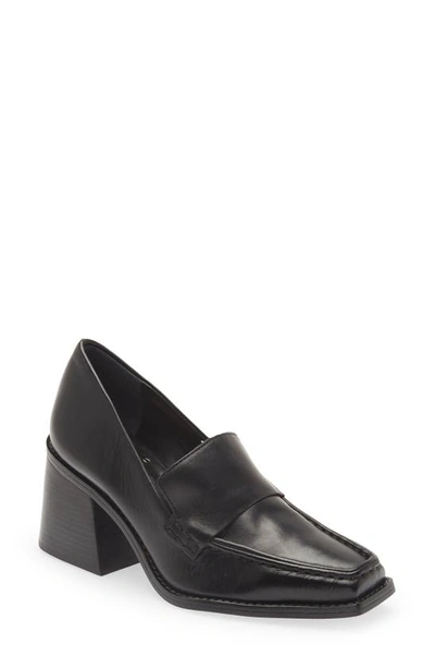 Vince Camuto Women's Segellis Block-heel Tailored Loafers Women's Shoes In Black