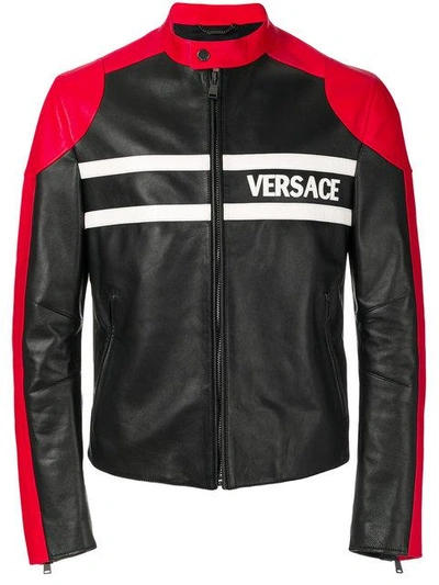Versace Fitted Biker Jacket