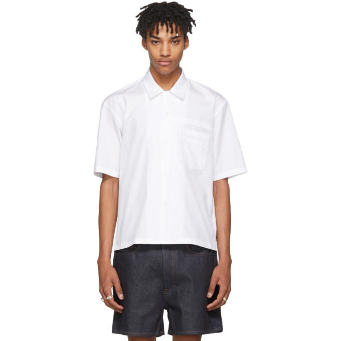 Maison Margiela poplin short-sleeved shirt - White