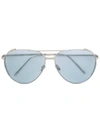 Linda Farrow Aviator Sunglasses - Metallic