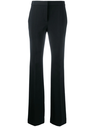 Moschino High Waisted Flared Trousers In Black