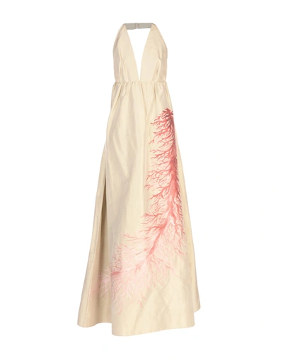 Valentino Long Dresses In Beige