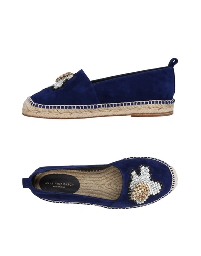 Anya Hindmarch Espadrilles In Dark Blue