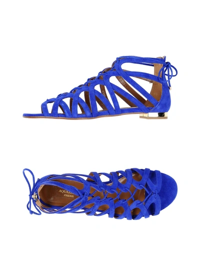 Aquazzura 凉鞋 In Bright Blue