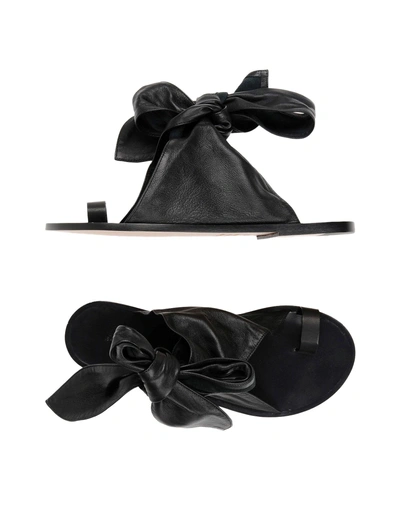 Isabel Marant Flip Flops In Black