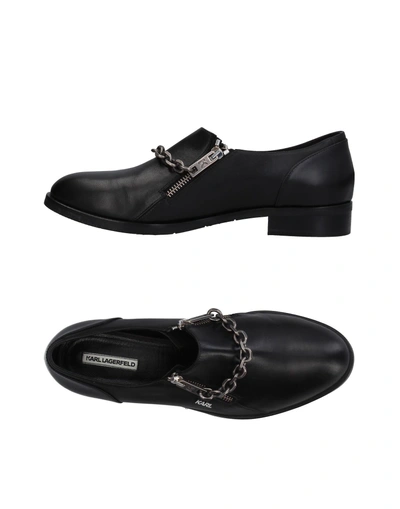 Karl Lagerfeld Loafers In Black