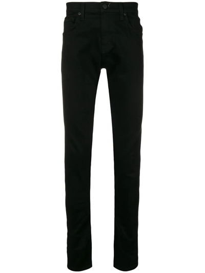 J Brand Kane Slim Straight Leg Jeans In Black